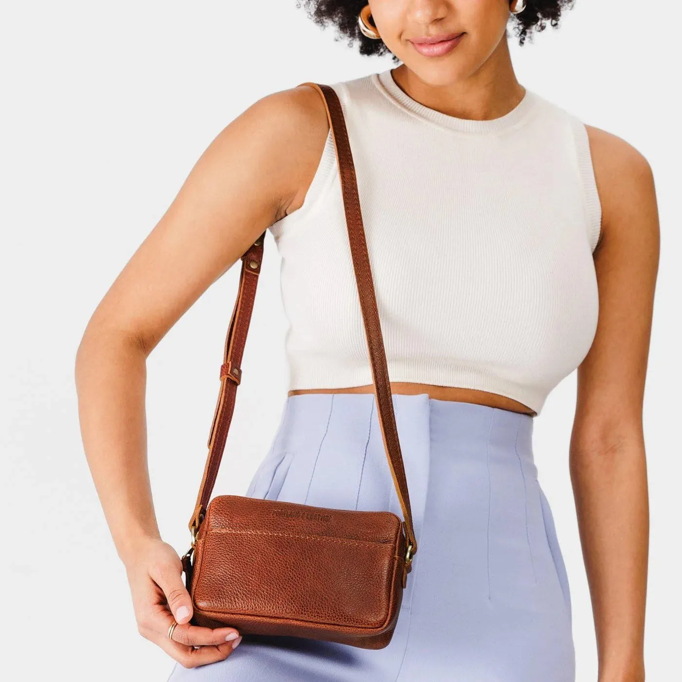 Portland Leather Goods Small Camera Bag Purse for Women – Handmade from the Finest Full-Grain Hides