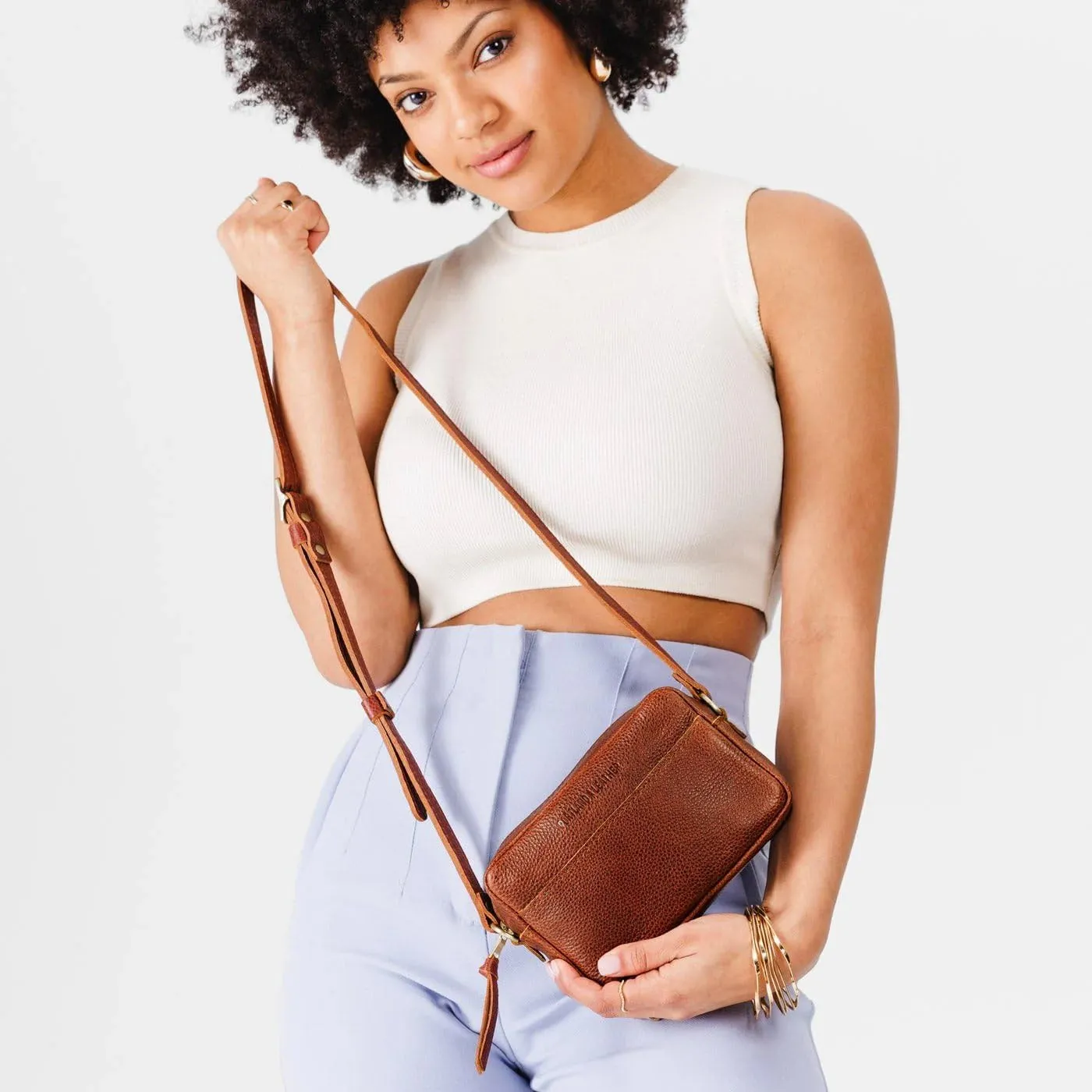 Portland Leather Goods Small Camera Bag Purse for Women – Handmade from the Finest Full-Grain Hides