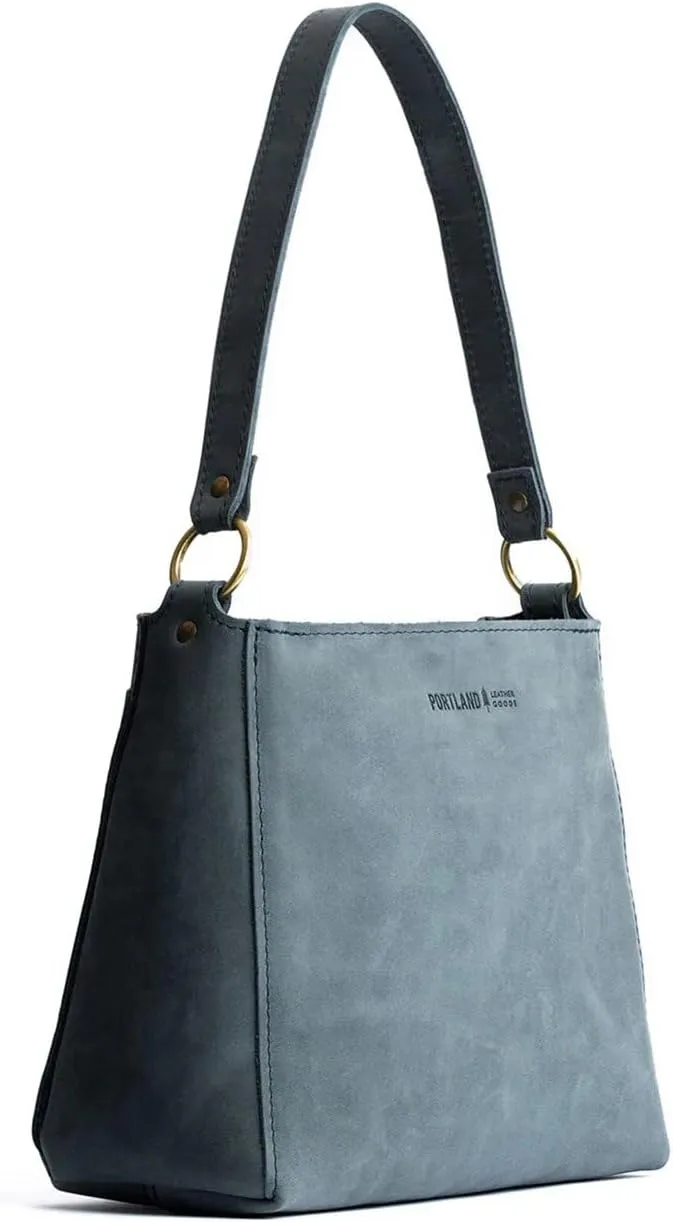 Portland Leather Goods Triangle Shoulder Bag for Women – Handmade from the Finest Full-Grain Hides