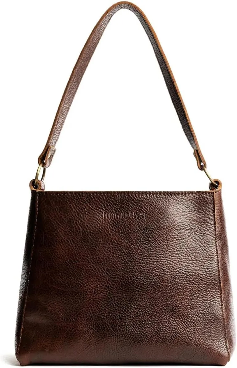 Portland Leather Goods Triangle Shoulder Bag for Women – Handmade from the Finest Full-Grain Hides