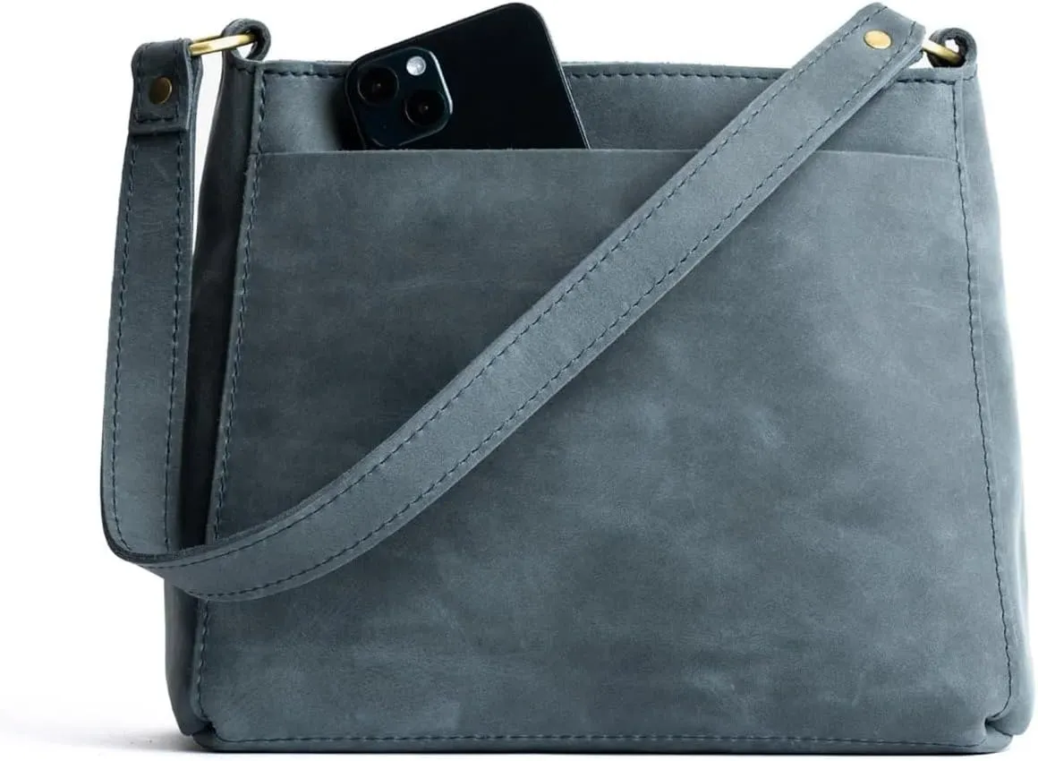 Portland Leather Goods Triangle Shoulder Bag for Women – Handmade from the Finest Full-Grain Hides
