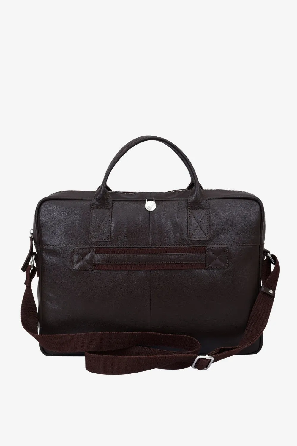 Prato briefcase Tobias Dark brown