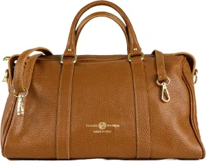 Premium Italian Leather Handmade in Florence, Italy. Satchel Shoulder Bags for Women with Full-Grain Leather Made in Italy
