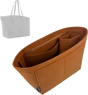 Premium Purse Organizer compatible with Lv Travel Bag Organizer Insert - Handmade Bag Organizer 2mm Thick, Perfect fit for Travel Tote (Brown, For Travel Bag)