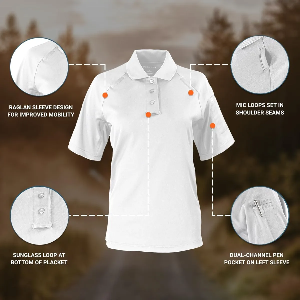 Propper Raglan Short Sleeve Utility Women's Polo