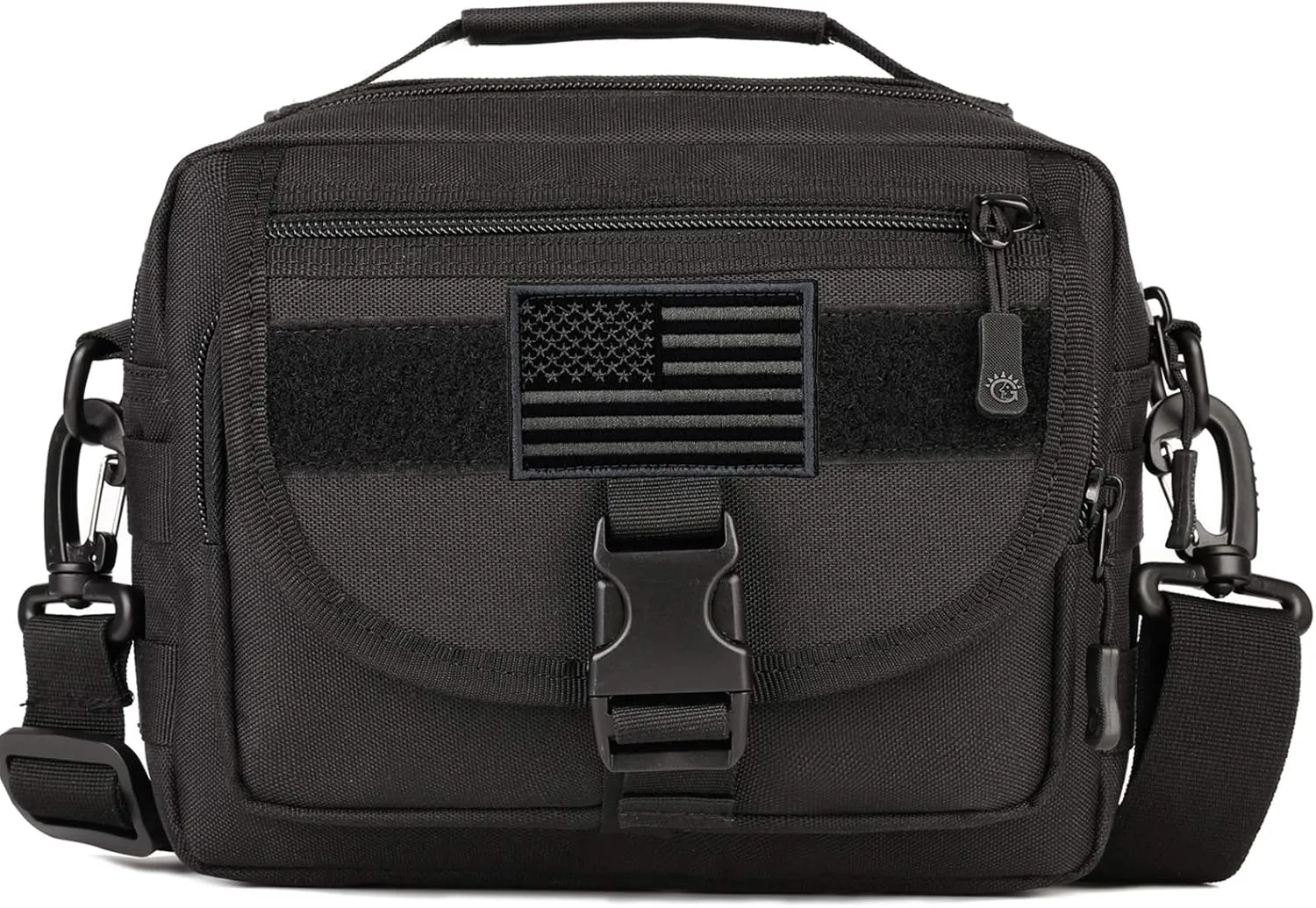 Protector Plus Tactical Messenger Bag Men Small Military MOLLE Crossbody Pack (Patch Included)