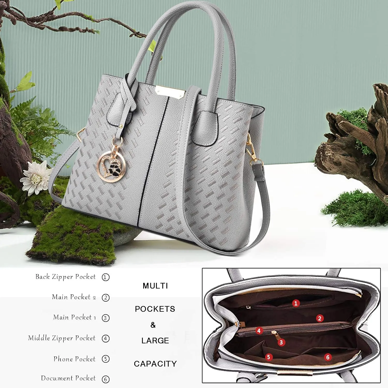 Purses and Handbags for Women Shoulder Tote Bags Top Handle Satchel