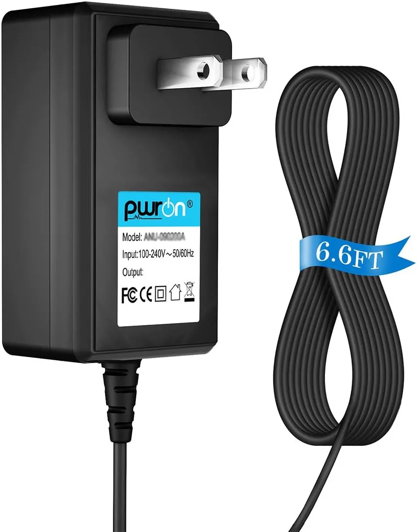 PwrON (6.6FT Cable) AC Adapter Charger for Fulltone Mas Malo Distortion Fuzz Effects Pedal Power Supply Cord