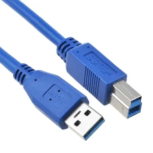 PwrON USB 3.0 Cable Laptop PC Data Cord Replacement for Popcorn Hour A410 A-410 Networked Media Jukebox USB 3.0 Cable