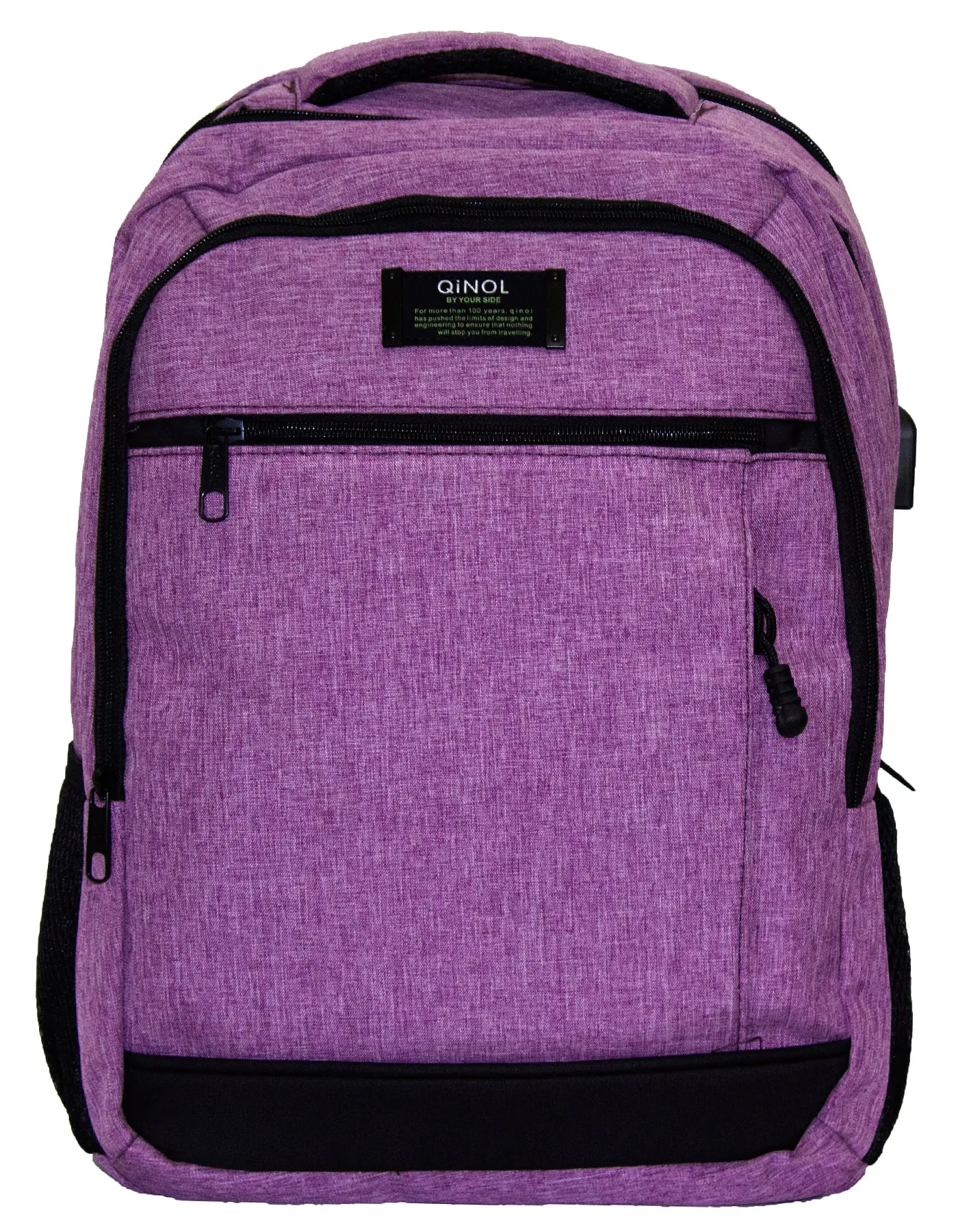 Qinol YCA-16 Unisex Travel 15” Laptop Backpack with USB Charging Port