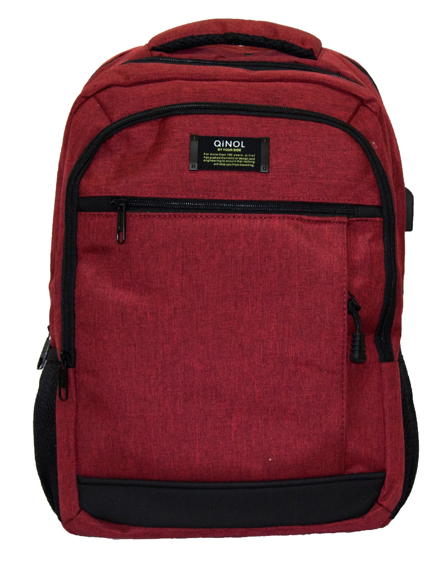 Qinol YCA-16 Unisex Travel 15” Laptop Backpack with USB Charging Port