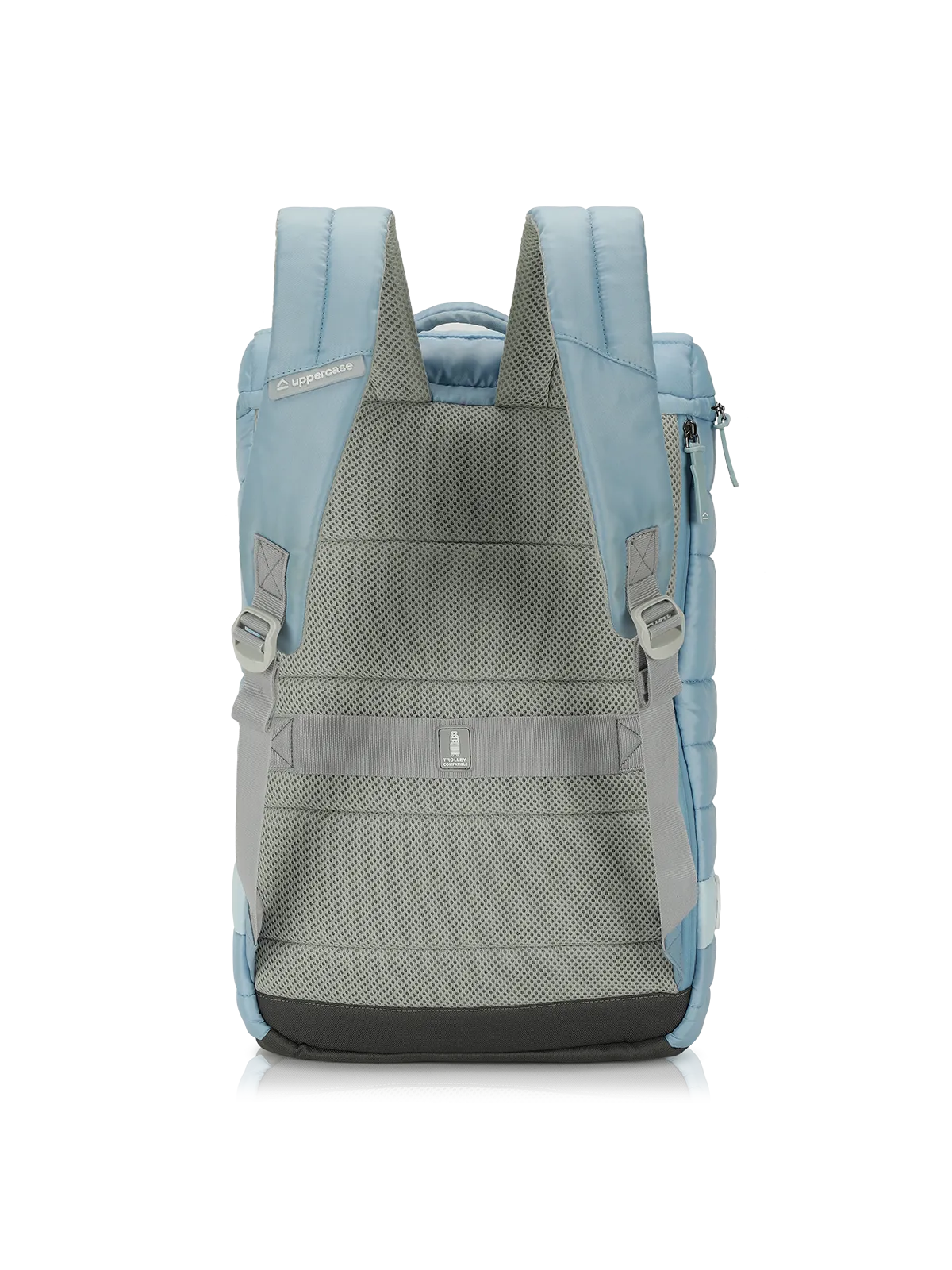 Quilted Blue Backpack