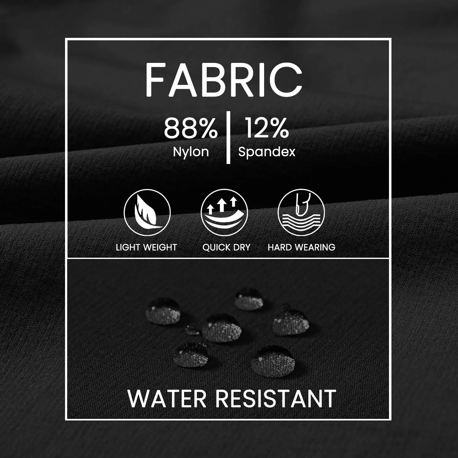 Rdruko Men's 9” Golf Shorts Stretch 4 Pockets Dress Shorts Elastic Waist Casual Flat Front Quick Dri Work Hiking Zip Cargo