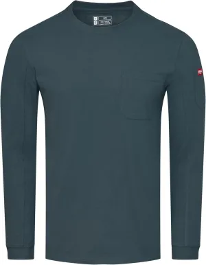 Red Kap Men's Long Sleeve Heavyweight Slim Fit Cotton T-Shirt