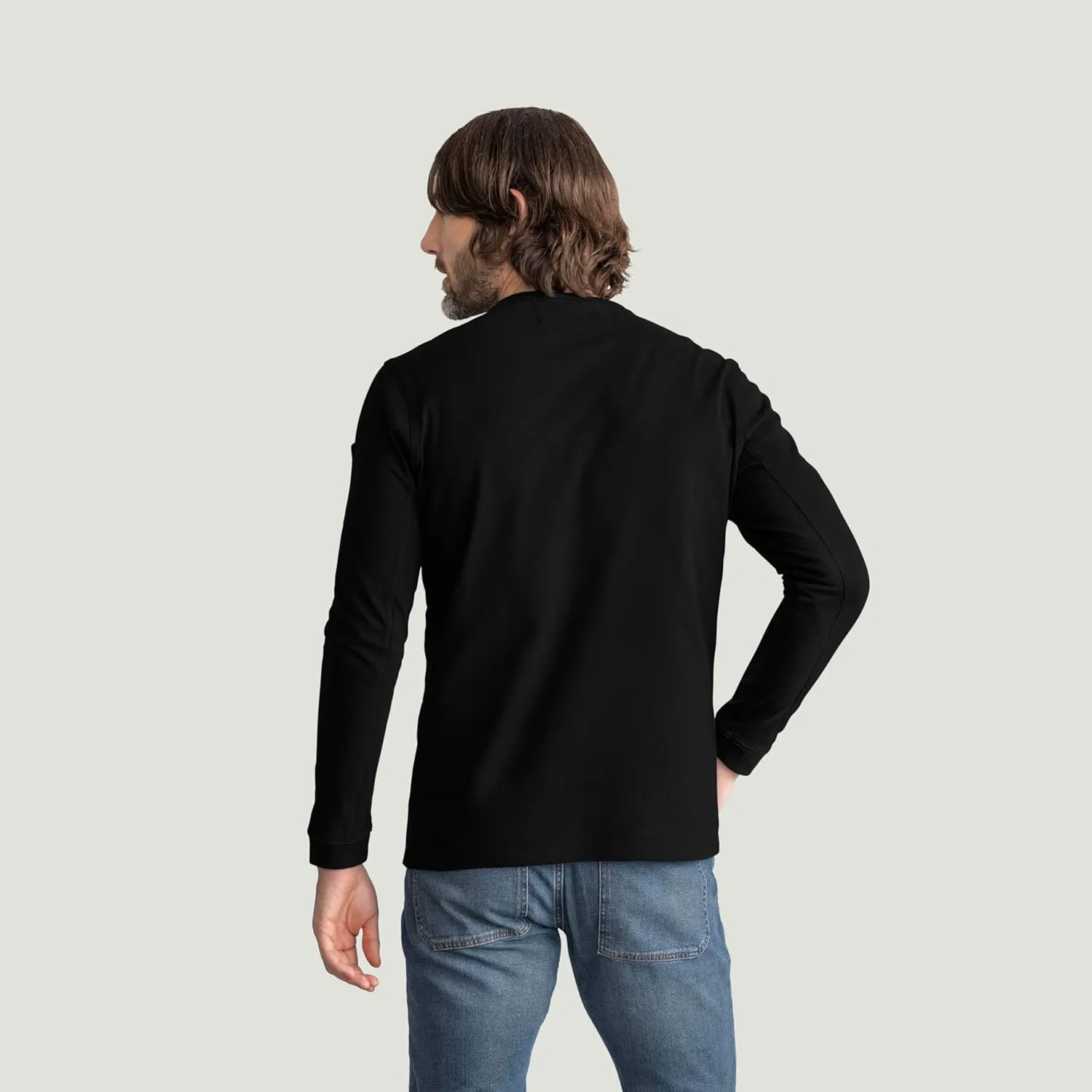 Red Kap Men's Long Sleeve Heavyweight Slim Fit Cotton T-Shirt