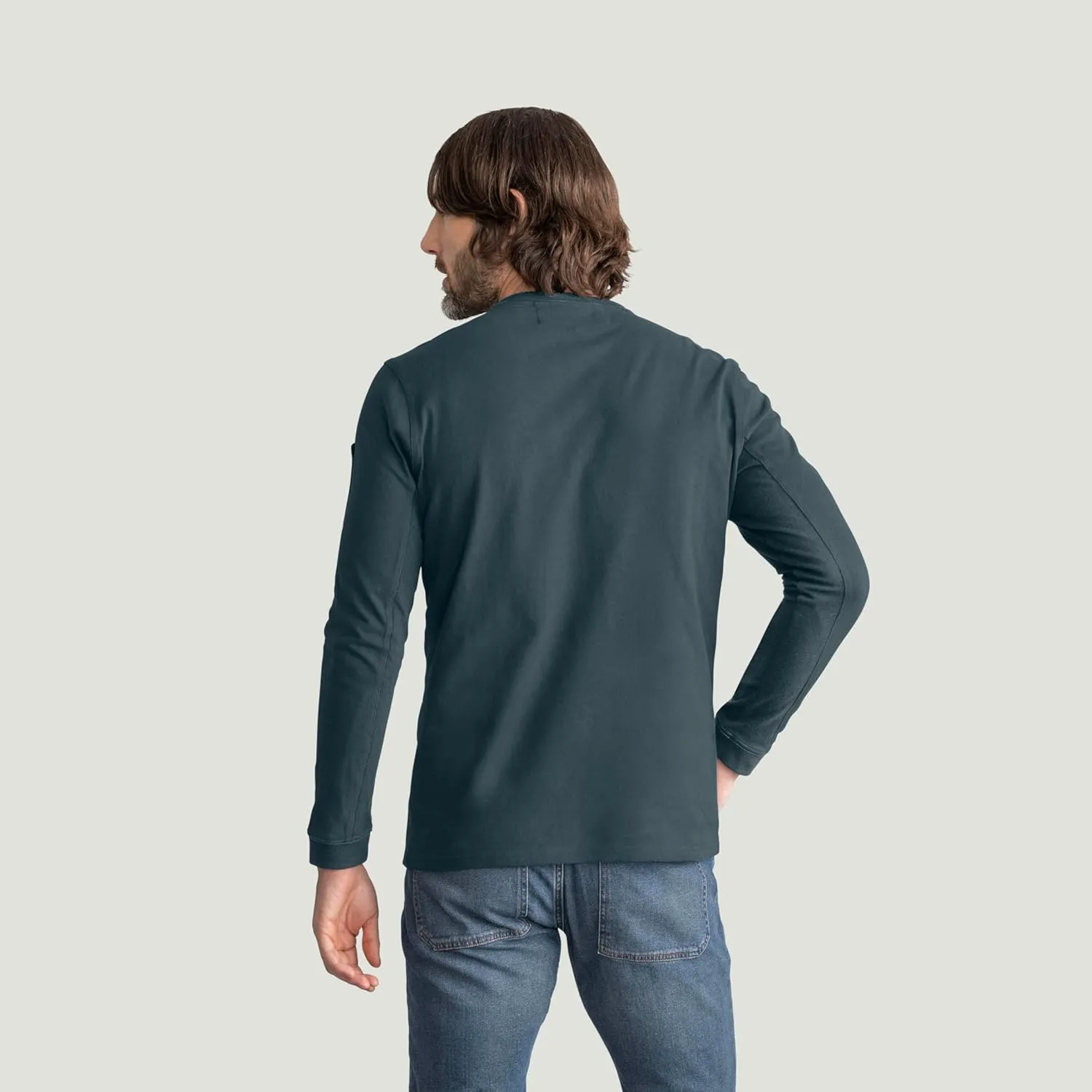 Red Kap Men's Long Sleeve Heavyweight Slim Fit Cotton T-Shirt