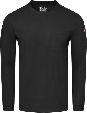 Red Kap Men's Long Sleeve Heavyweight Slim Fit Cotton T-Shirt