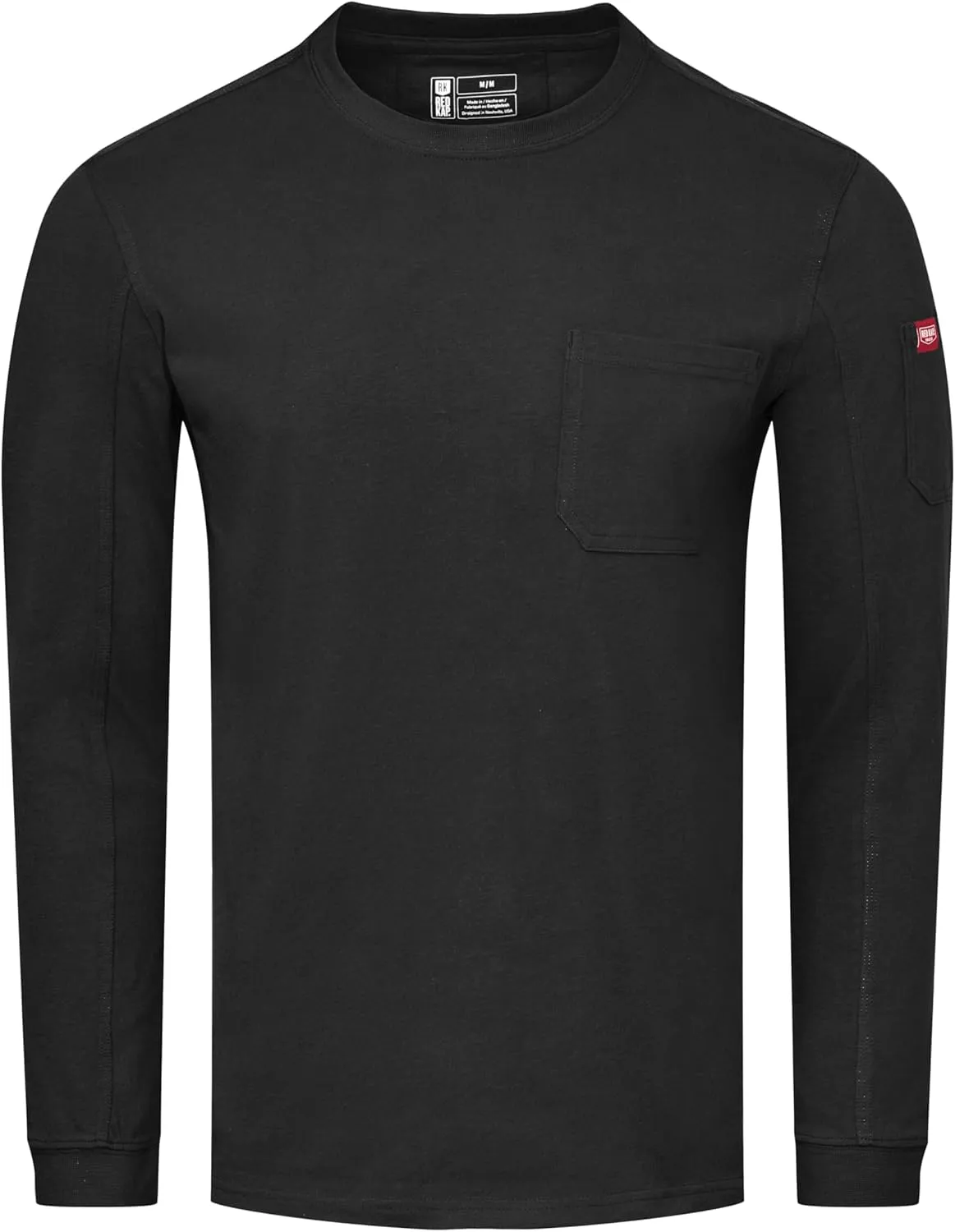 Red Kap Men's Long Sleeve Heavyweight Slim Fit Cotton T-Shirt