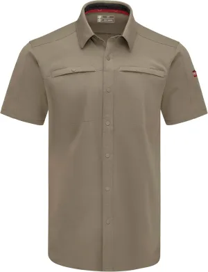 Red Kap Men's Snap Front Jersey Short Sleeve Work Shirt