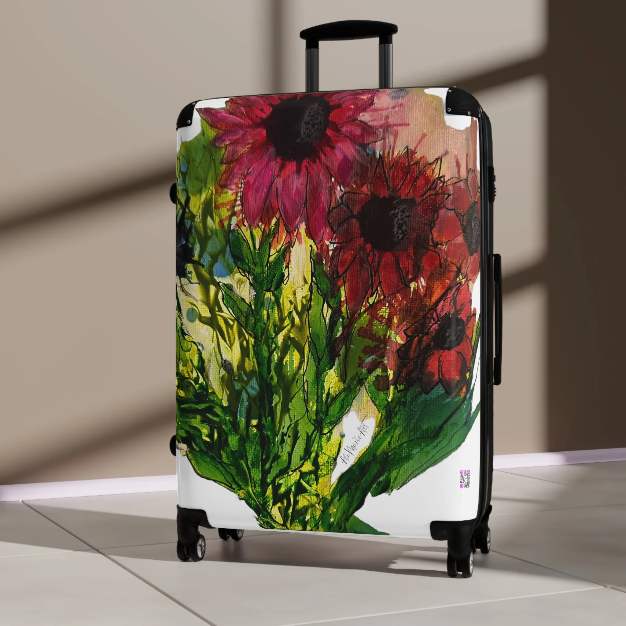 RED SUNFLOWERS Suitcase