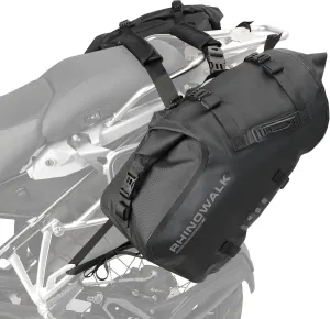 Rhinowalk Motorcycle Saddle bags Motor Pannier Bag Motorcycle Seat Bag Waterproof Travel Luggage (24L*2)
