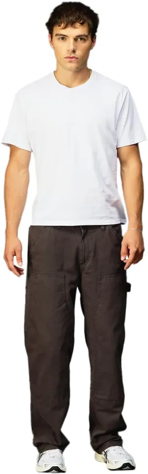 Rsq Mens Straight Twill Utility Pants