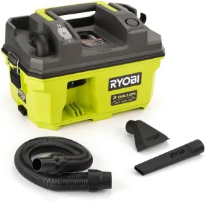RYOBI 18V ONE  Link 3 Gallon Wet/Dry Shop Vacuum (Bare Tool), Green