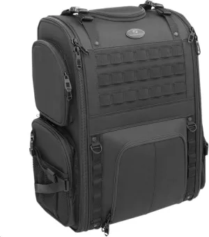 Saddlemen S3500 Tactical Sissy Bar Street Motorcycle Tail Bags - Black/One Size
