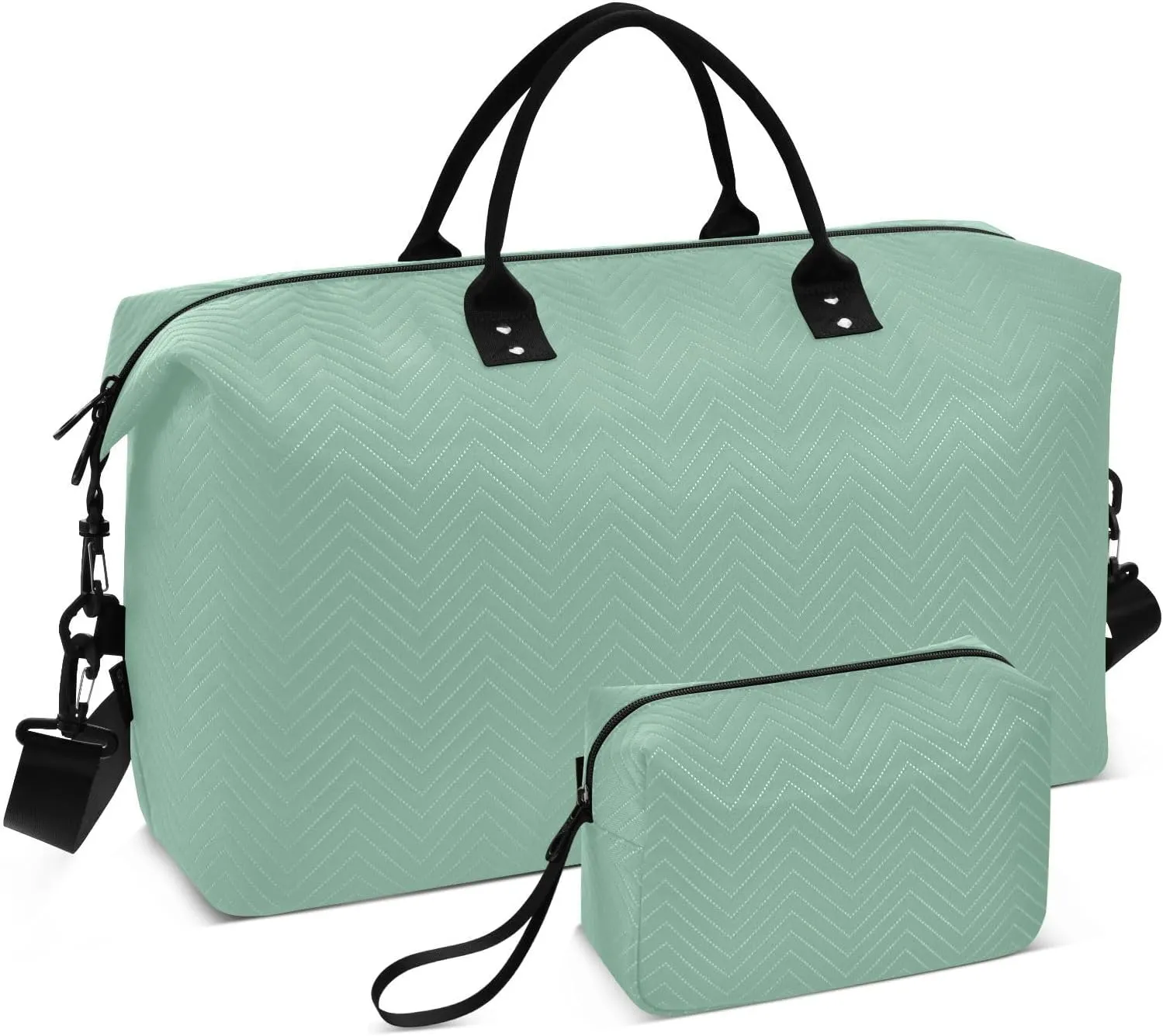 Sage Green Travel Duffle Bag Duffel Bags Tote Gym Bag Weekender Bag Carry On Duffel Bags with Toiletry Bag Overnight Luggage Bag for Airplanes Women Men Yoga Sports Trip Adults