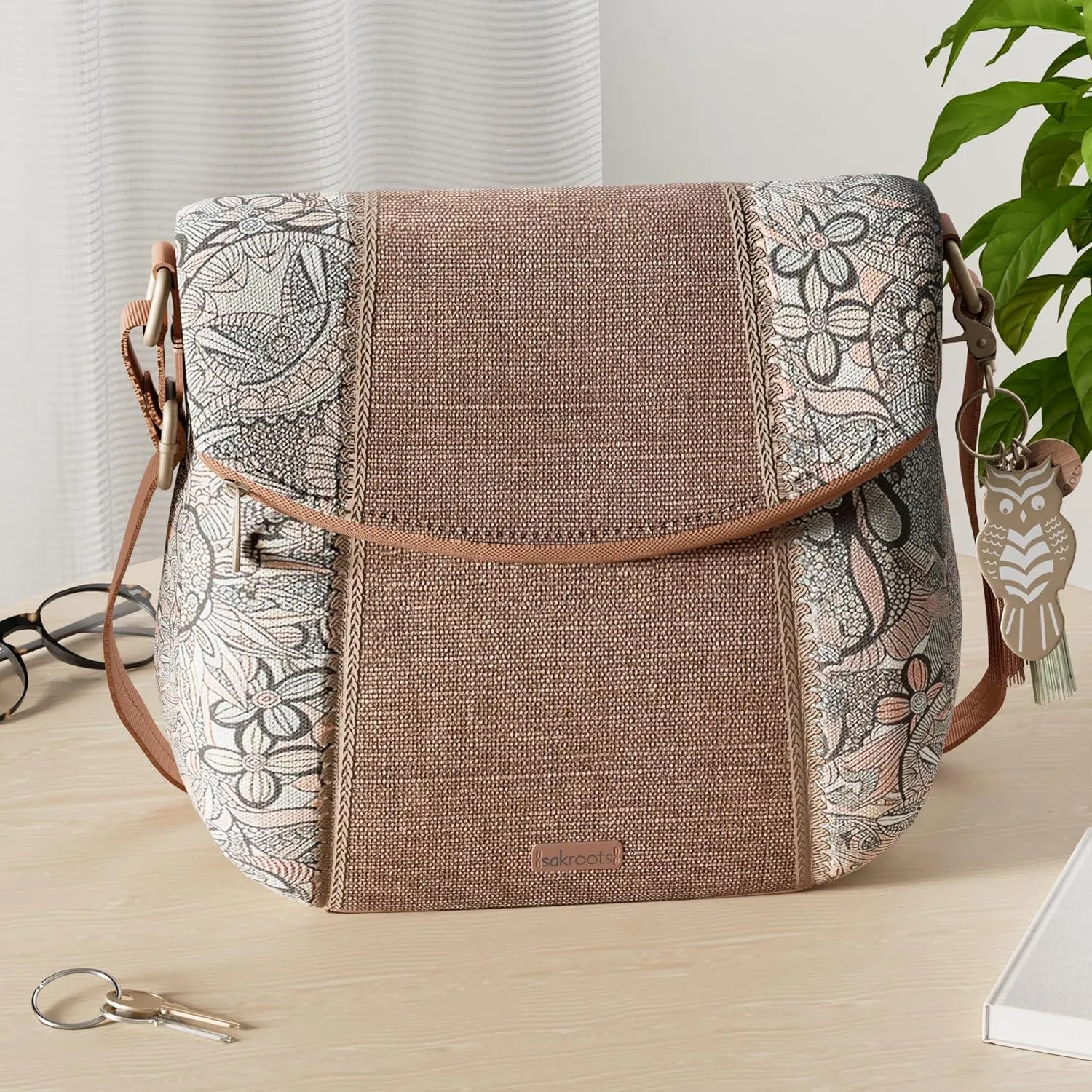 Sakroots Artist Circle Foldover Crossbody