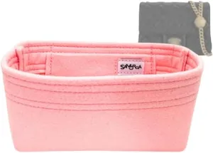 SAMORGA (3-245/ CHA-AS4040-DS) Bag Organizer for CHA Camellia Pearl Crush Mini Flap Bag, AS4040 2mm Blush