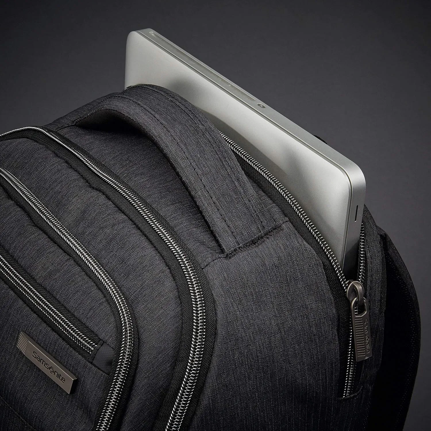 Samsonite Modern Utility Double Shot Laptop Backpack, Charcoal Heather, One Size