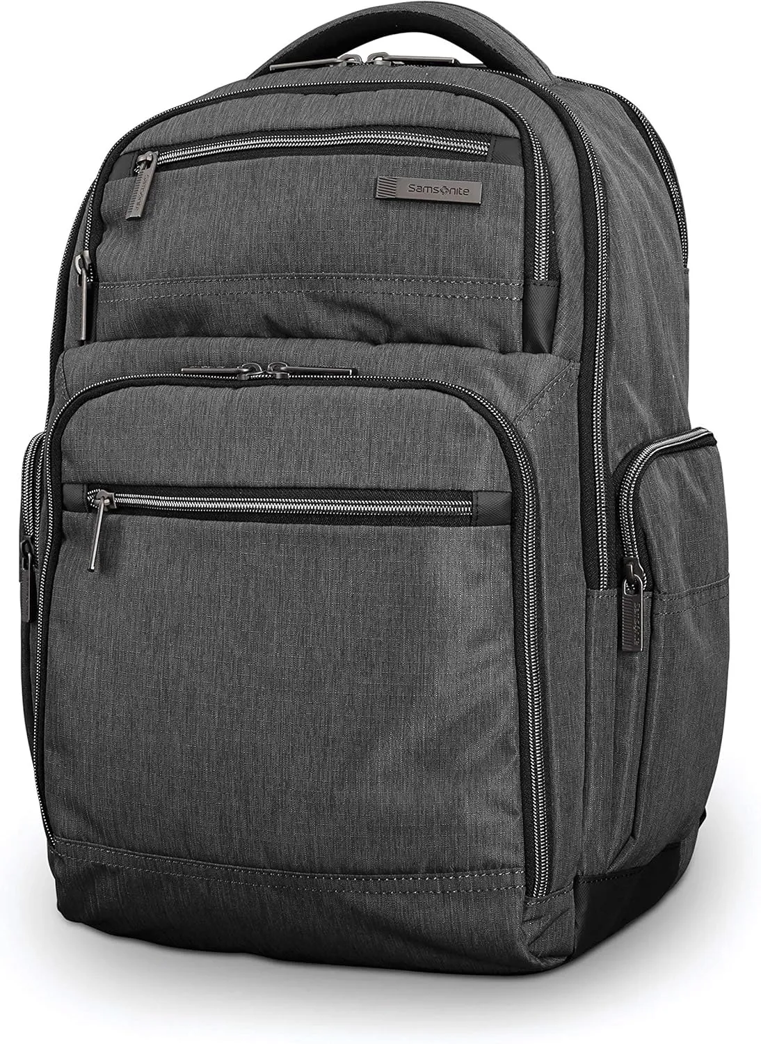 Samsonite Modern Utility Double Shot Laptop Backpack, Charcoal Heather, One Size