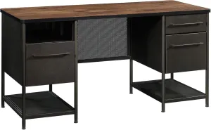 Sauder Boulevard Cafe Executive Desk, in Black finish