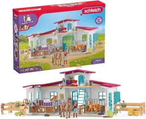 Schleich Horse Club - 115 Piece Lakeside Playset with Horses and Riding Figurines for Children Ages 5 