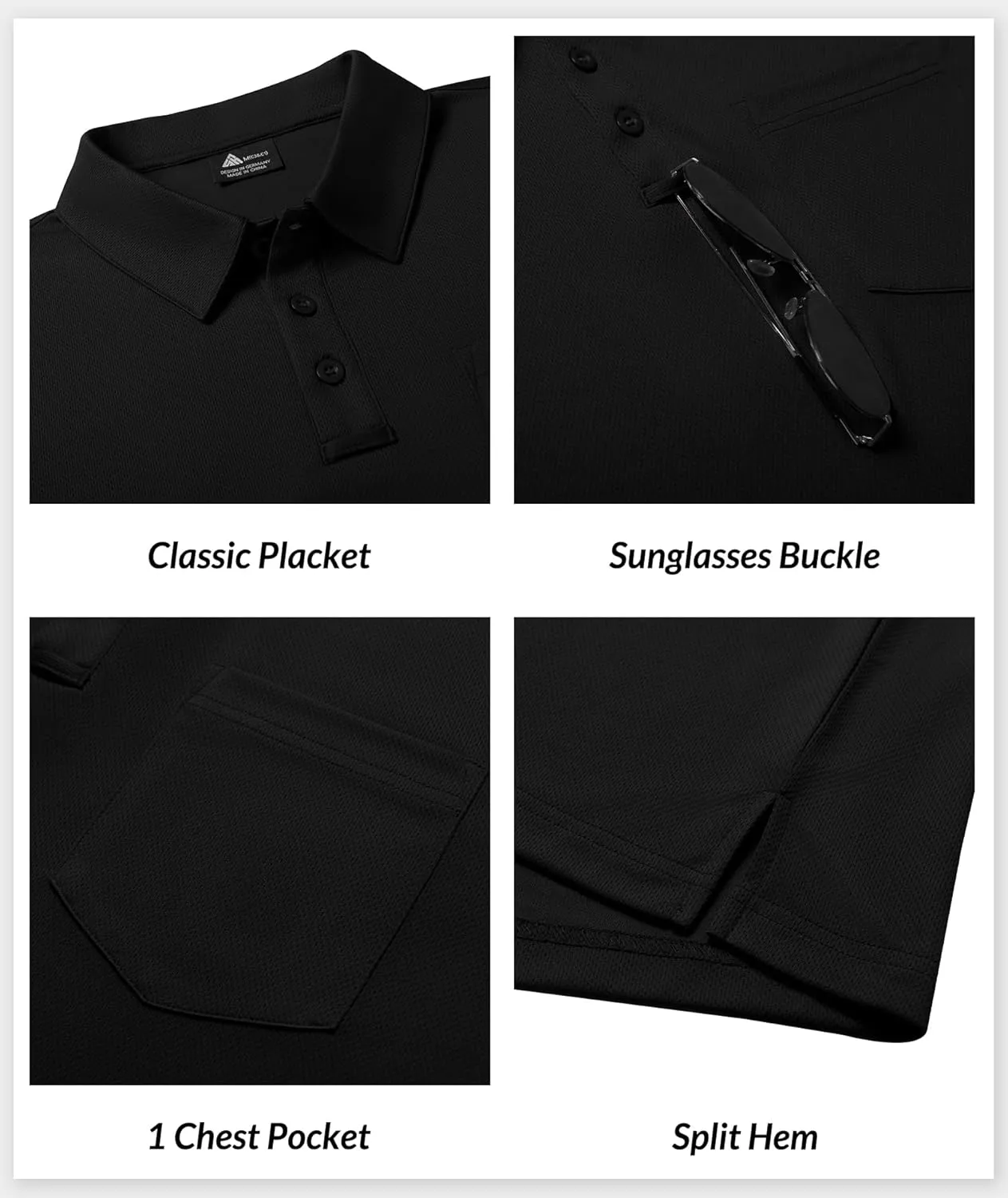 SCODI 7 Pack Polo Shirts for Men with Pocket Moisture Wicking Golf Polo Shirt Short Sleeve Outdoor Work Tactical Tshirt