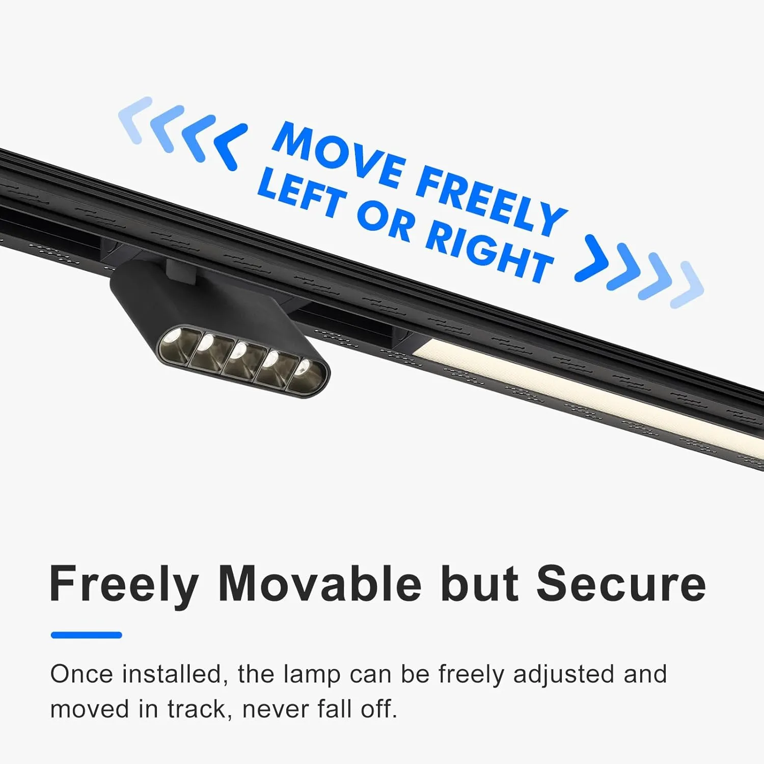 SCON XTB106-R Updated 4-Wire Recessed Rail for Magnetic Track Lighting System Flush Mounted for LED Lamp Light Head, Aluminum Linear Section (100cm/39.4inch/3.3ft)