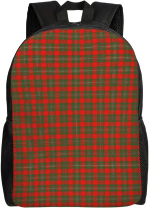 Scottish Clan Gregor Macgregor Tartan Plaid Minimalist Laptop Backpack – Waterproof Business Travel Bag, Breathable Design, Modern Work & Leisure