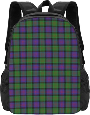 Scottish Clan Macdonald Donald Tartan Plaid Compact Travel Backpack – 15” Laptop-Friendly, Breathable & Water-Resistant Design