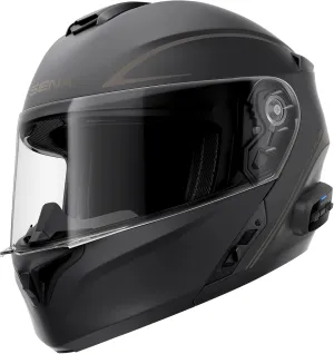 Sena Outrush R Bluetooth Modular Motorcycle Helmet with Intercom System (Matte Black, M)