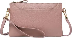 SENDEFN Leather Crossbody Bag for Women Small Clutch Purses Crossbody Shoulder Handbag Wallet Purses RIFD Card Slots