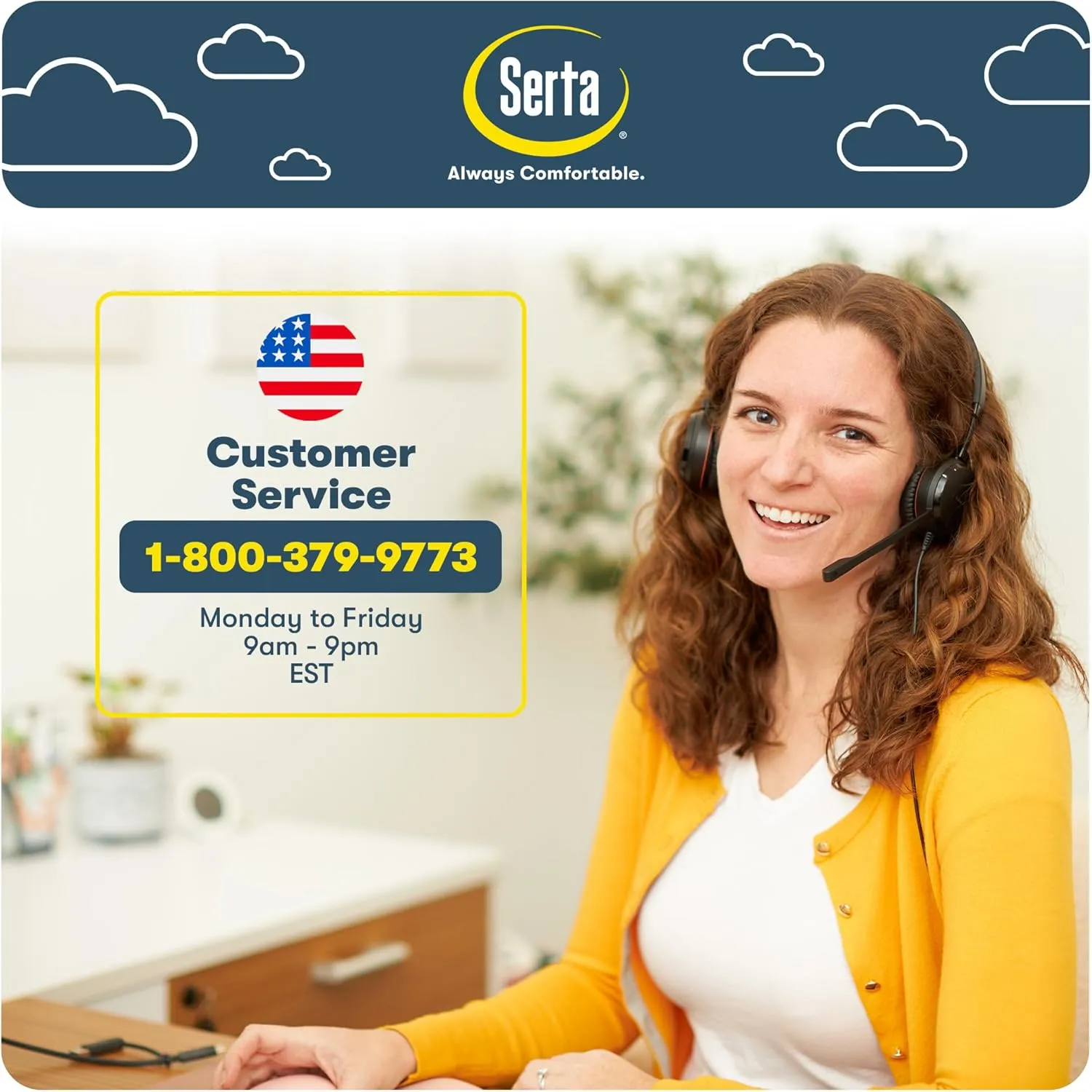 Serta Claremont Ergonomic Executive Office Chair with Back in Motion Technology, Adjustable Mid Back Desk Chair with Lumbar Support, Bonded Leather, Black