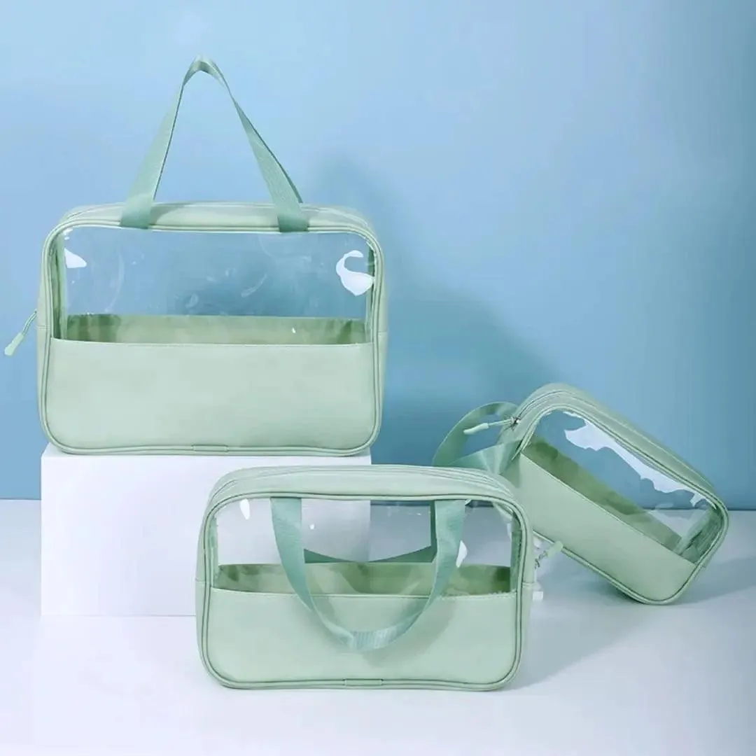 SET OF 3 TRAVEL COSMETIC BAGS