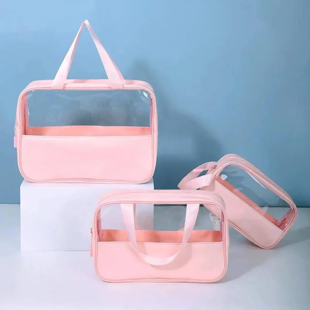 SET OF 3 TRAVEL COSMETIC BAGS