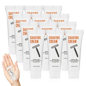 Shaving Cream Bulk Travel 10ml/0.35fl oz,Disposable Shaving Cream in Bulk Travel Shave Cream for Hotel Homeless200