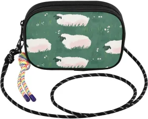 Sheep Grassland Cute Crossbody Bag for Women Cell Phone Purses Women's Small Shoulder Handbags Wallet Purse with Strap