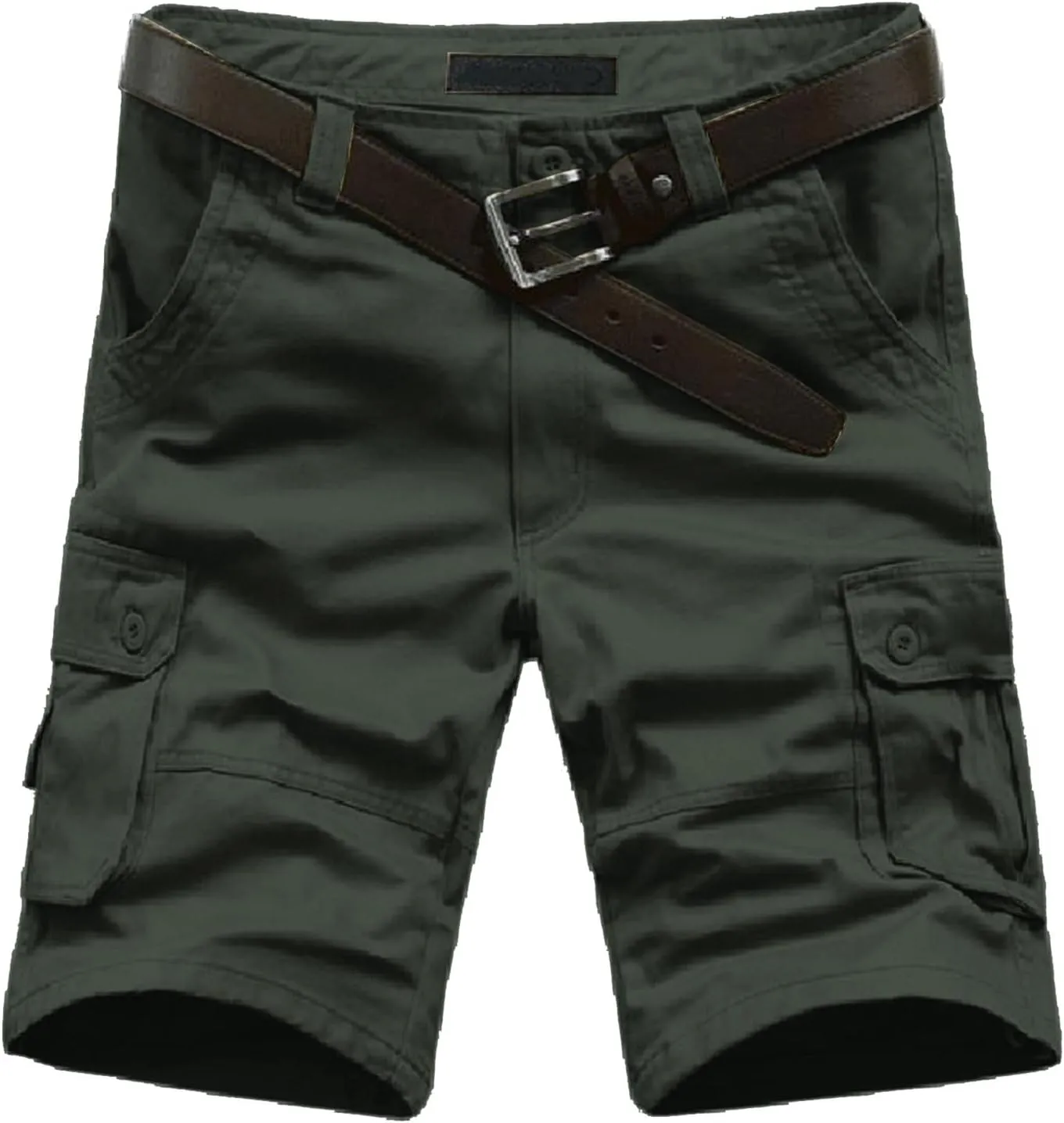 Shorts Men Leisure Overalls Summer Men's and Color Pants with Multi-Pocket Men's Pants Mens Short Green Cargo Shorts
