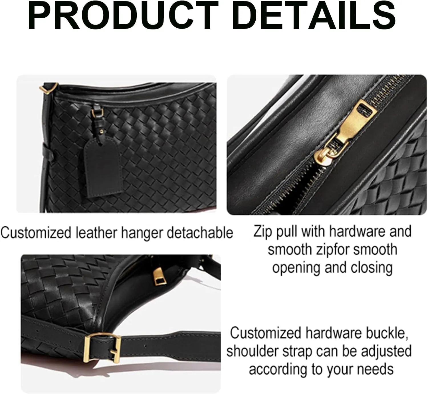 Shoulder Bag for Women Lightweight Tote Bags Vegan Leather Handbags Handmade with Wallet With Pocket Working Business Bags
