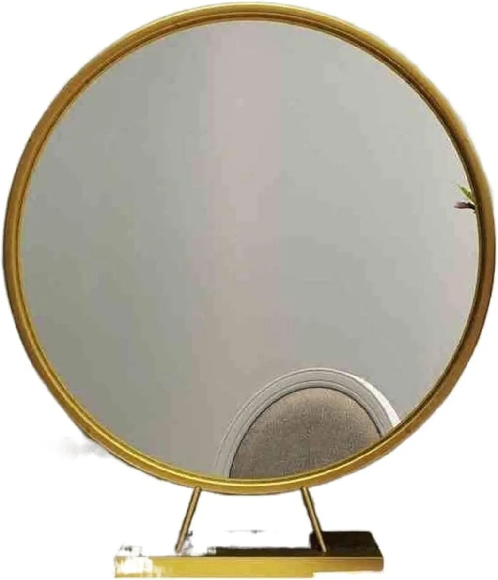 Single-Sie Roun European Makeup Mirror esktop Beroom esktop Princess Ressing Beauty Mirror