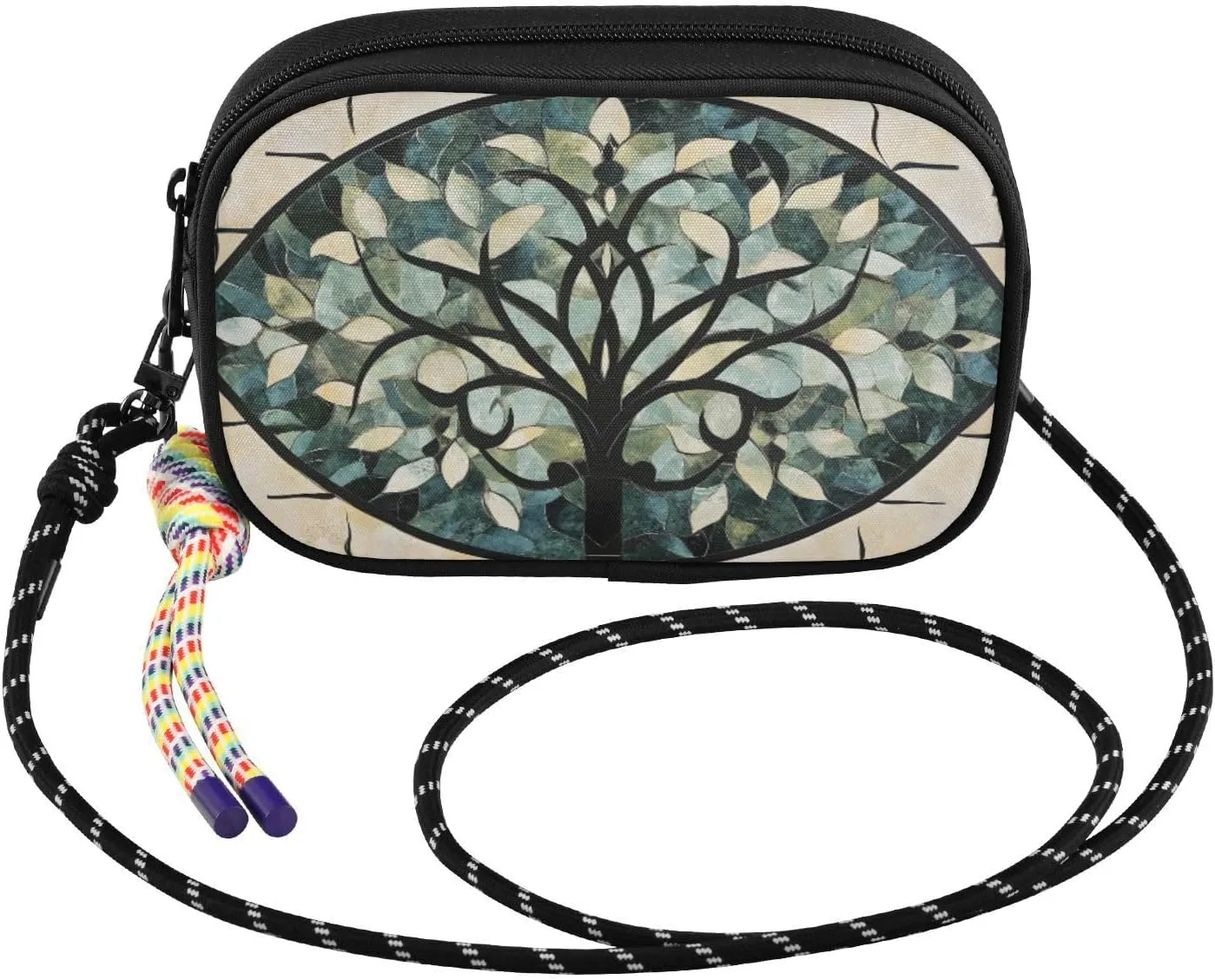 Small Crossbody Bags Abstract Tree Marble for Women Cell Phone Purses Shoulder Bag Handbag with Adjustable Strap